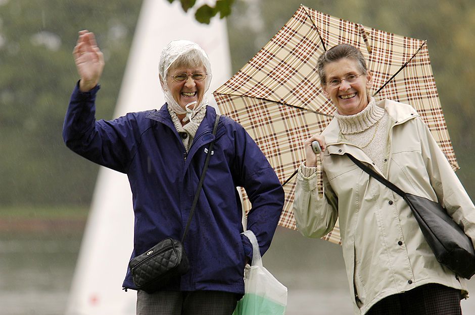Local people watching a Mersey Basin week clean up in progress.