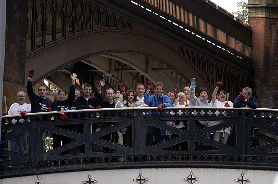 Mersey Basin Week clean up Castlefield.