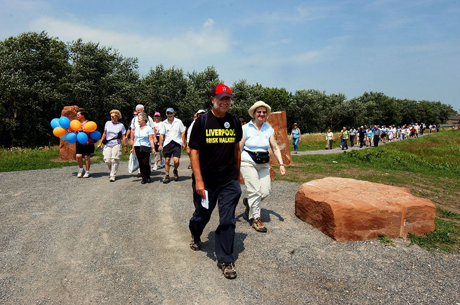 Walk for Health at the opening of the Speke and Garston Coastal Reserve, 2006.